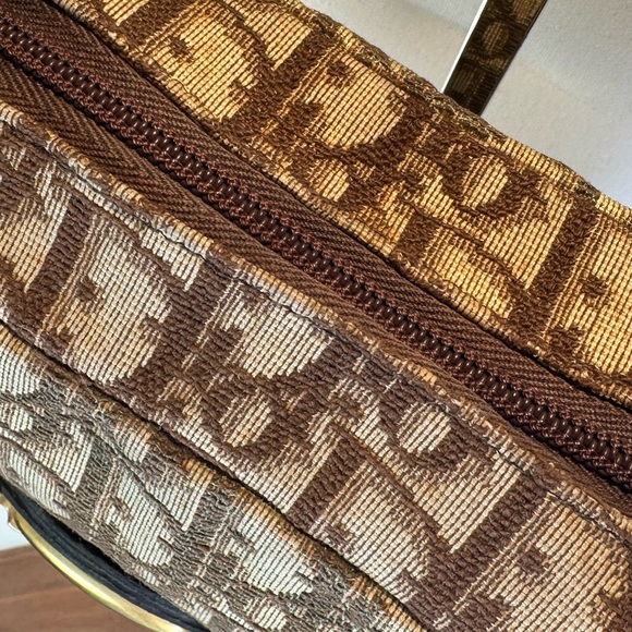 Christian Dior Modele Exclusif Diorissimo Leather Trim Trotter Shoulder Bag EUC - Picture 7 of 16